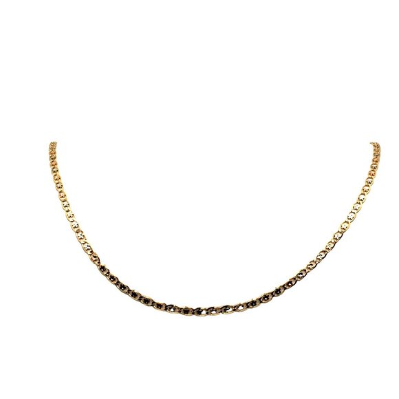 14k REAL GOLD Margarita Tricolor Chain 22" - Picture 13 of 15